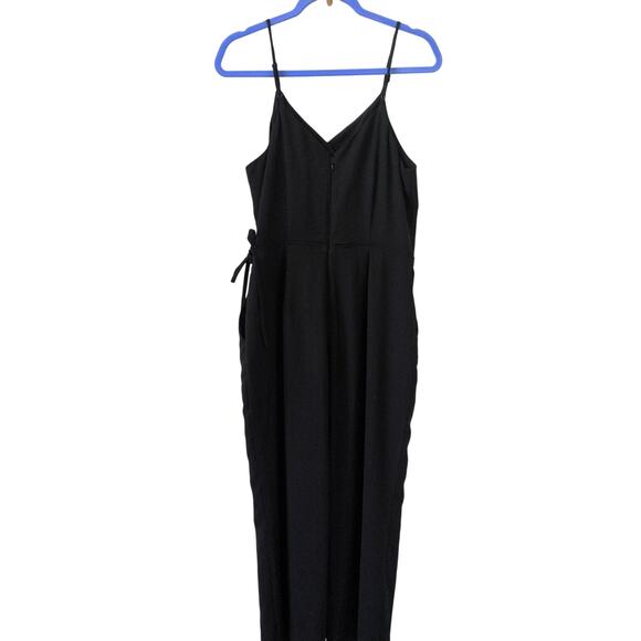 Loft Black Faux Wrap Jumpsuit size 4 - Picture 5 of 5